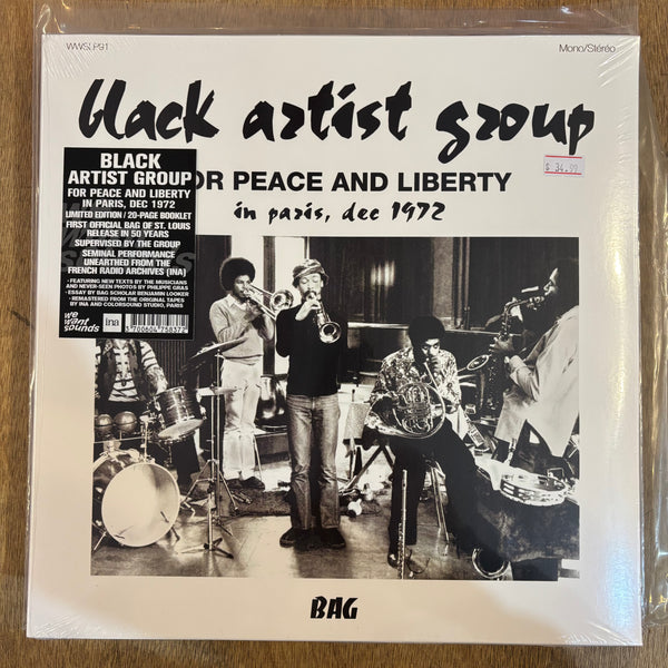 Black Artist Group - For Peace And Liberty